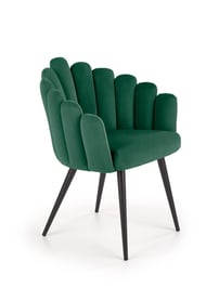 Scaun tapițat K410 - Catifea verde