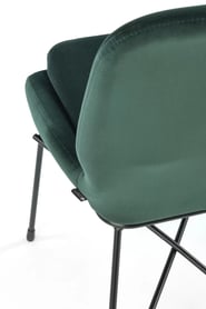 Scaun tapițat K454 - verde închis k454 Židle tmavý Zelený