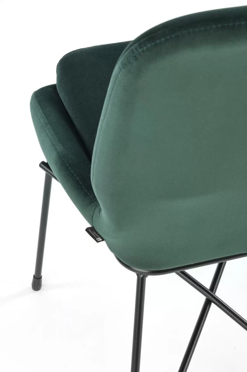 Scaun tapițat K454 - verde închis k454 Židle tmavý Zelený