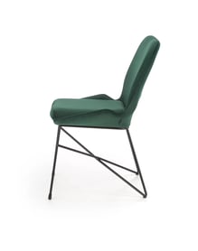 Scaun tapițat K454 - verde închis k454 Židle tmavý Zelený