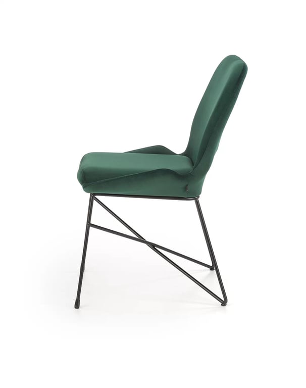 Scaun tapițat K454 - verde închis k454 Židle tmavý Zelený