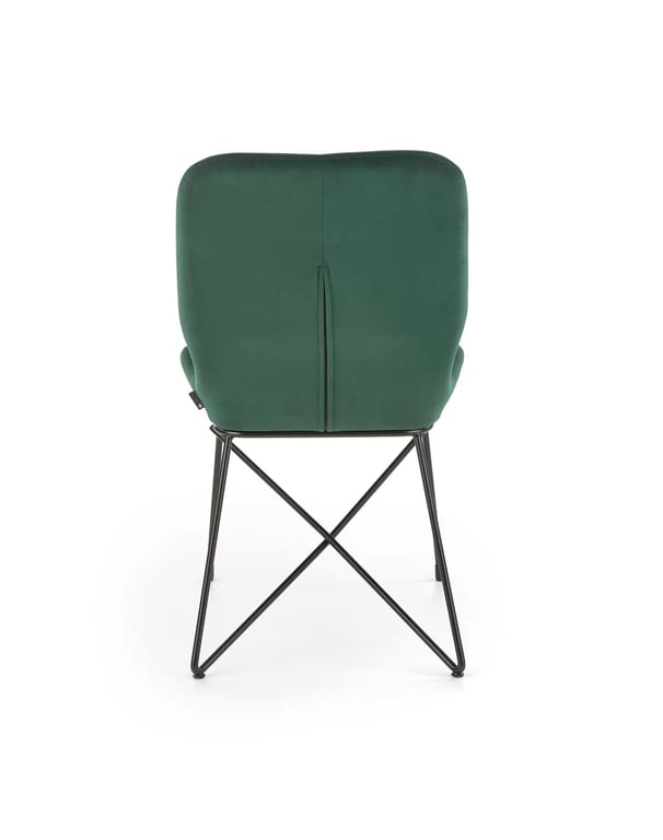 Scaun tapițat K454 - verde închis k454 Židle tmavý Zelený