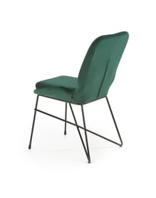 Scaun tapițat K454 - verde închis k454 Židle tmavý Zelený
