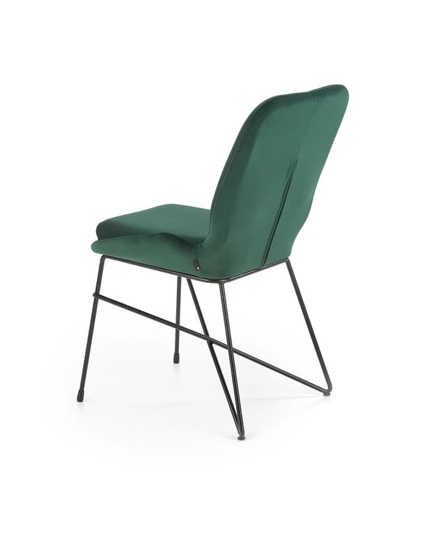 Scaun tapițat K454 - verde închis k454 Židle tmavý Zelený