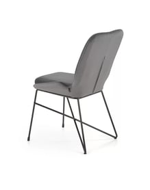 Scaun K454 tapițat - gri k454 Židle Popelový