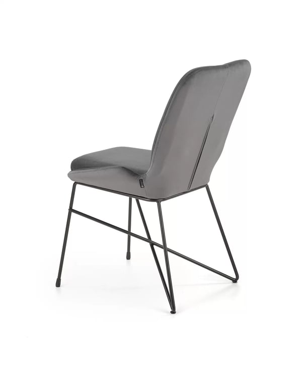 Scaun K454 tapițat - gri k454 Židle Popelový