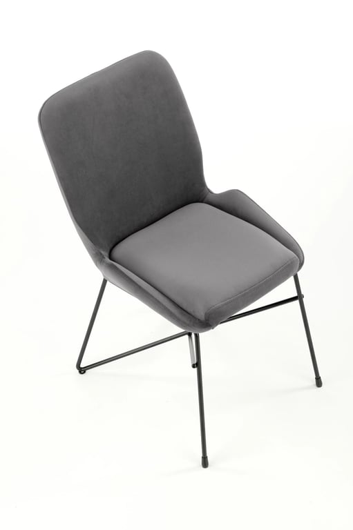 Scaun K454 tapițat - gri k454 Židle Popelový