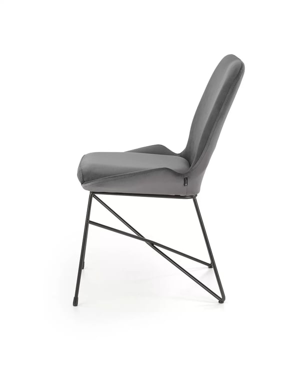 Scaun K454 tapițat - gri k454 Židle Popelový