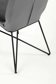 Scaun K454 tapițat - gri k454 Židle Popelový