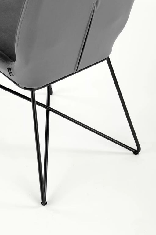 Scaun K454 tapițat - gri k454 Židle Popelový