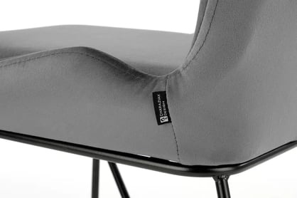 Scaun K454 tapițat - gri k454 Židle Popelový