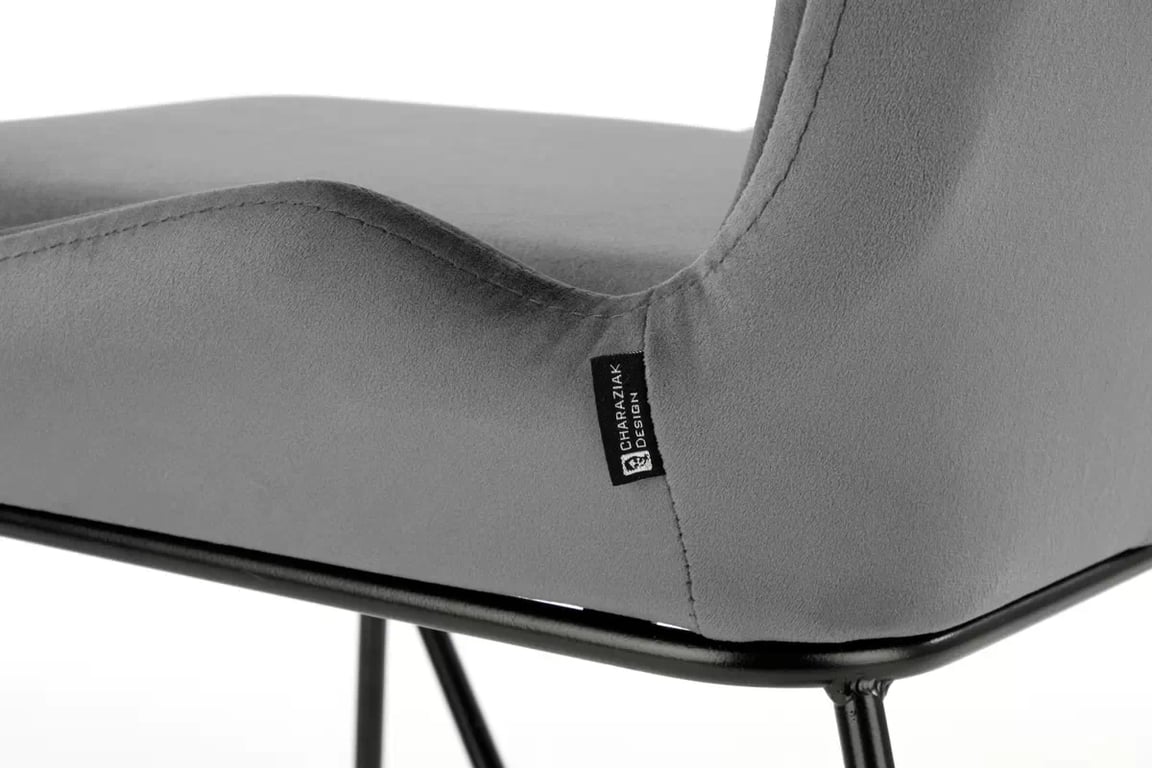 Scaun K454 tapițat - gri k454 Židle Popelový