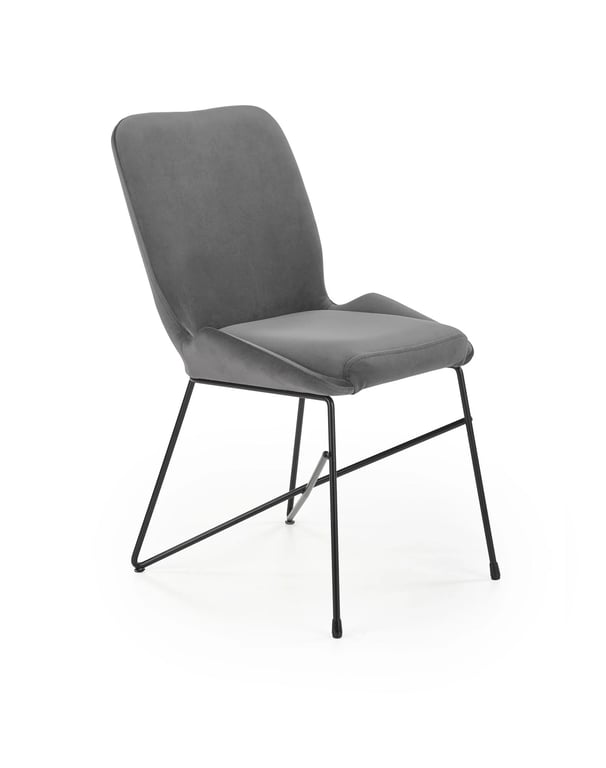 Scaun K454 tapițat - gri k454 Židle Popelavá
