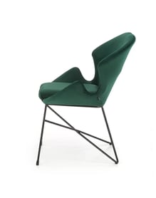 Scaun tapițat K458 - verde închis k458 Židle tmavý Zelený