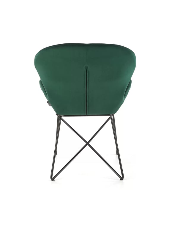 Scaun tapițat K458 - verde închis k458 Židle tmavý Zelený