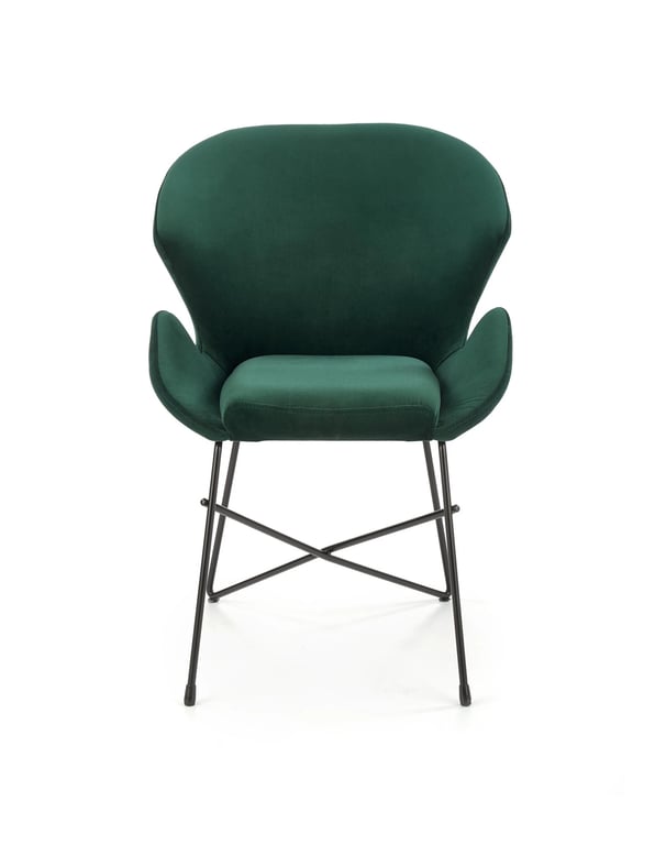 Scaun tapițat K458 - verde închis k458 Židle tmavý Zelený