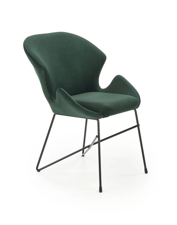 Scaun tapițat K458 - verde închis k458 Židle tmavý Zelený