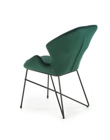 Scaun tapițat K458 - verde închis k458 Židle tmavý Zelený