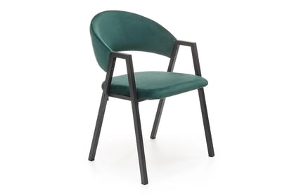 Scaun tapițat K473 - verde închis