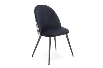 Scaun tapițat K478 negru - alb