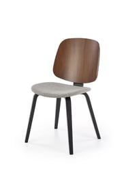 Scaun K563 nucă / gri/ negru