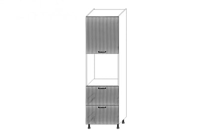 Kuchyňský regál KAMMONO F11 SDP60SS2/71 se zásuvkami pro vestavbu trouby