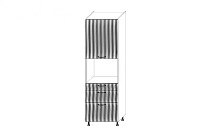 KAMMONO F11 SDP60SS3 - regál kuchenny s zásuvkami do zabudowy piekarnika