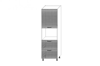 Kuchyňský regál KAMMONO F11 SDPK60SS2 se zásuvkami pro vestavbu kompaktní trouby