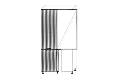 Vysoká rohová kuchyňská skříňka Kammono F11 SPRP 115x65/71 cm