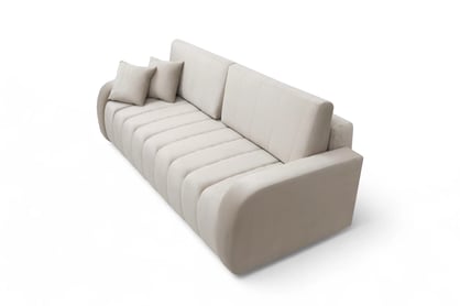 Kanapé Lapios z funkcja spania - bézs welwet Velluto 2 Beige Kanapé Lapios z funkcja spania - bézs welwet Velluto 2 Beige