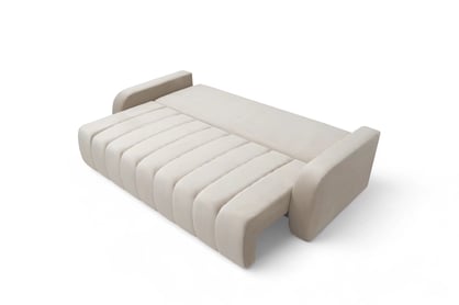 Kanapé Lapios z funkcja spania - bézs welwet Velluto 2 Beige Kanapé Lapios z funkcja spania - bézs welwet Velluto 2 Beige
