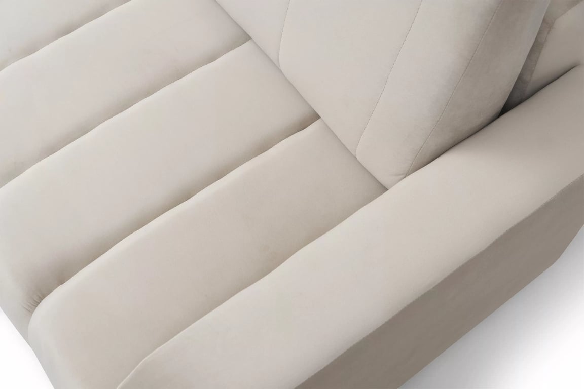 Kanapé Lapios z funkcja spania - bézs welwet Velluto 2 Beige Kanapé Lapios z funkcja spania - bézs welwet Velluto 2 Beige