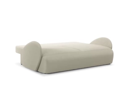Dinel kinyitható kanapé - krém Vogue 1 Cream velúr - Korlátozott készlet Kanapé z funkcja spania Dinel - kremowy Velúr Vogue 1 Cream - Korlátozott ajánlat