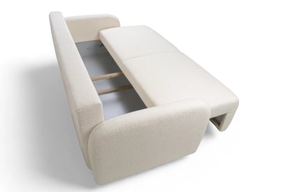 Canapea Limpik cu funcție de dormit - bej / bucle / Lambi 6 Canapea cu funcție de dormit Limpik - bez / boucle / Lambi 8