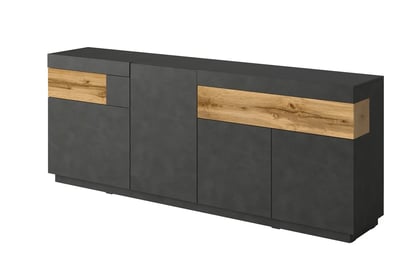 Selyem komód 219 cm - matera / wotan tölgy