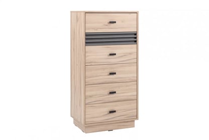 Komoda Allmo AL18 se zásuvkami 60 cm - dub estana / antracit
