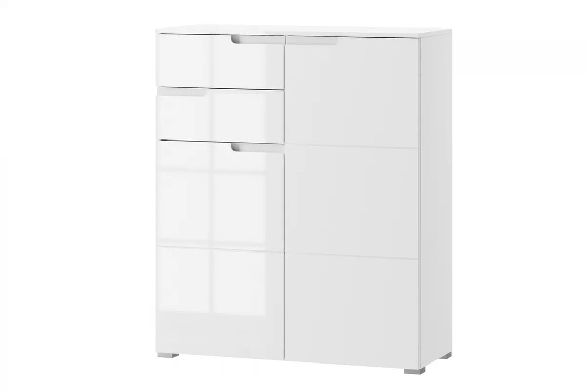 Komoda Alwa 7 biely lesk - akcia Komoda Alwa 7 100 cm - biely lesk