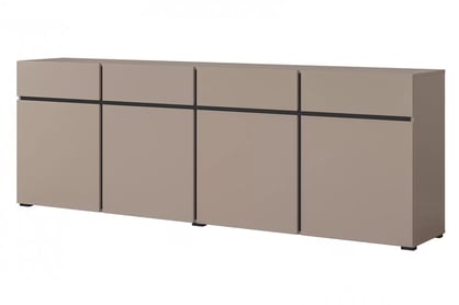 Komoda Gramon 225 cm se zásuvkami - congo / černá