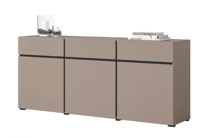 Komoda Gramon 180 cm se zásuvkami - congo / černá Komoda Cross 43 s zásuvkami 180 cm - congo / Černý