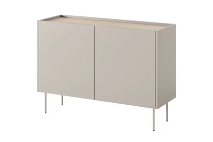 Comodă cu două uși și două sertare Desin 120 2U2S - cașmir / Stejar nagano