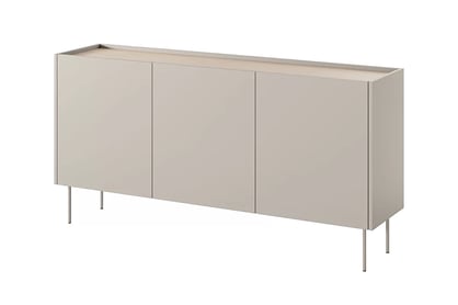 Comoda Desin 170 cm cu picioare metalice - cașmir / stejar nagano