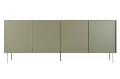 Comodă solidă cu patru sertare ascunse Desin 220 4U4S - olive / Stejar nagano Comoda Desin 220 cm z 4 ukrytymi sertare - olive / stejar nagano