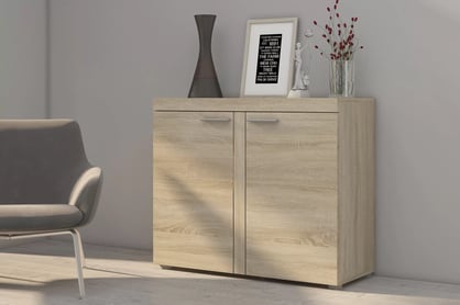 Comoda Luiza 2F - stejar sonoma Comoda cu două uși Luiza 2F - 92 cm - stejar sonoma