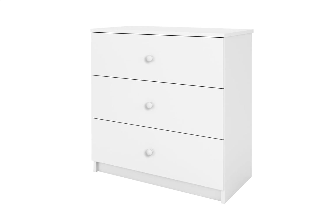 Comodă copii Bonzo 80 cm cu sertare - alb Comoda dziecieca Bonzo 80 cm - bialy