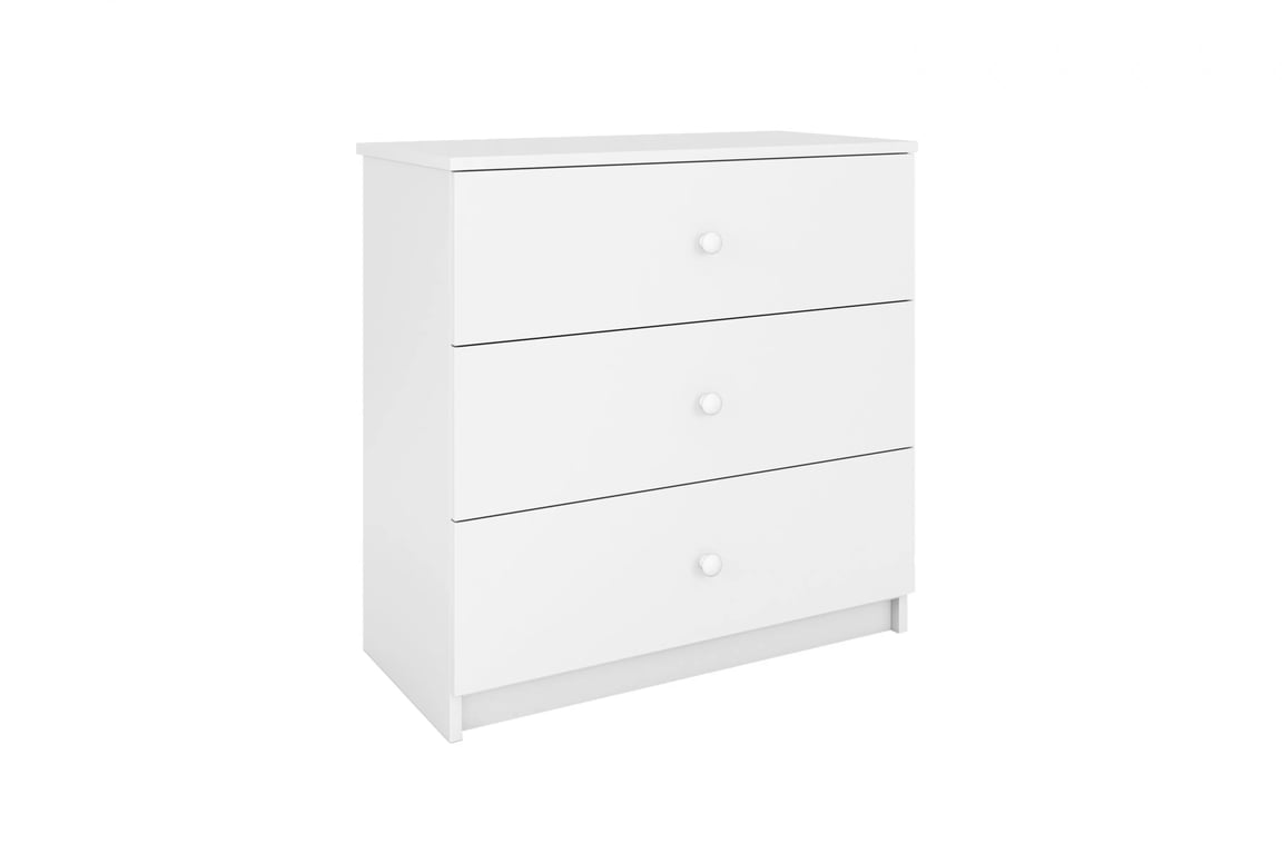Comodă copii Bonzo 80 cm cu sertare - alb Comoda dziecieca Bonzo 80 cm - bialy