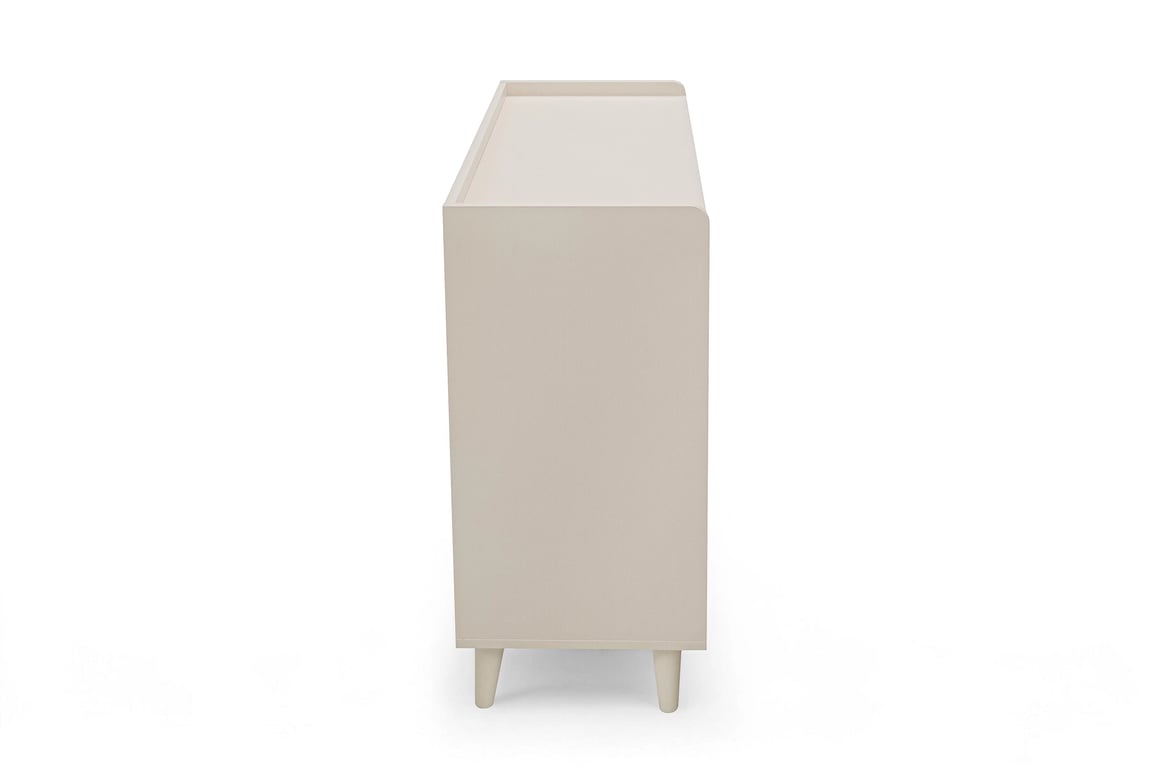 Marla komód 120 cm - sivatagi homok / millennial pink Komod dziecieca Marla 120 cm fiokokkal - piasek pustyni / roz / millenial pink