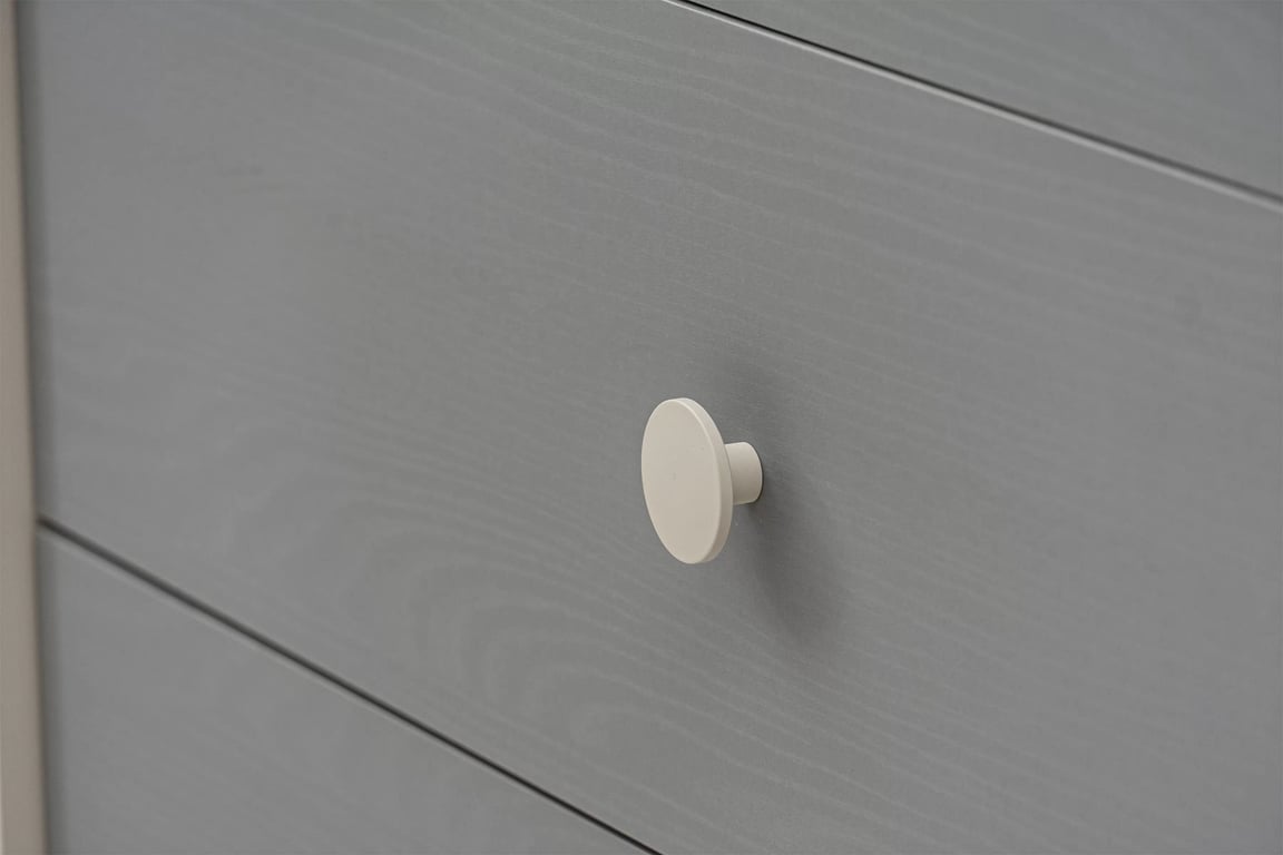 Comodă cu sertare Marla 90 cm - nisip deșert / palladium gri Comoda dziecieca Marla 90 cm cu sertare - piasek pustyni / gri pallad