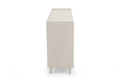 Comodă cu sertare Marla 90 cm - nisip deșert / palladium gri Comoda dziecieca Marla 90 cm cu sertare - piasek pustyni / gri pallad