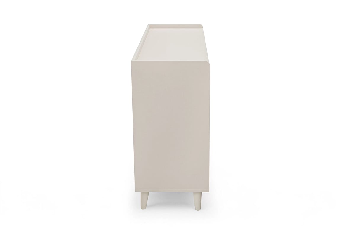 Comodă cu sertare Marla 90 cm - nisip deșert / palladium gri Comoda dziecieca Marla 90 cm cu sertare - piasek pustyni / gri pallad