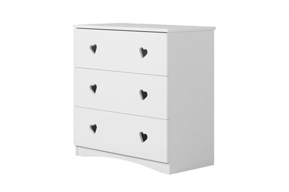 Detská komoda Pateri 80 cm - biela